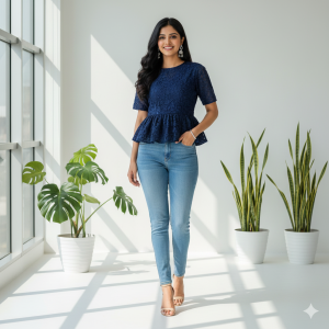 Peplum Style Short Top